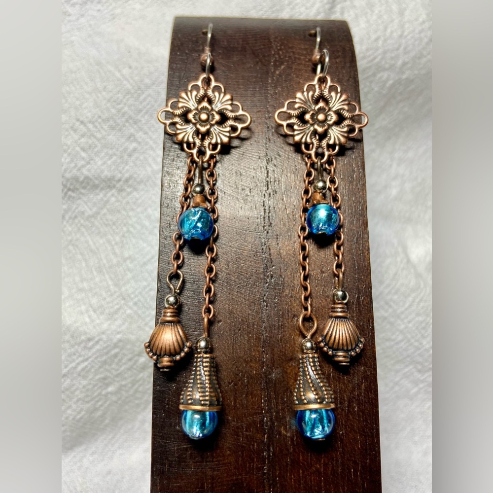 Dogwood Blossom Filigree Earrings